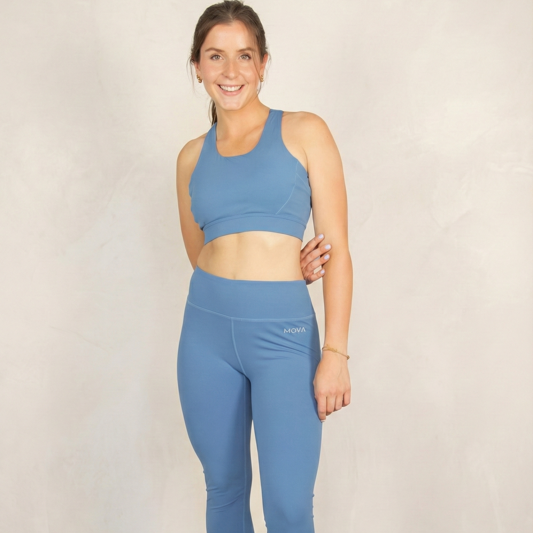 Conjunto Azul (Leggings + Peto)